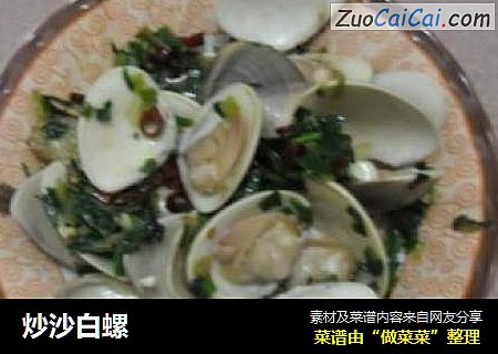 炒沙白螺
