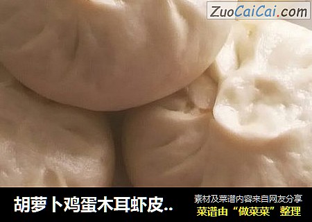 胡萝卜鸡蛋木耳虾皮包子