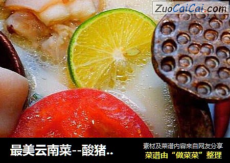 最美云南菜--酸猪脚汤