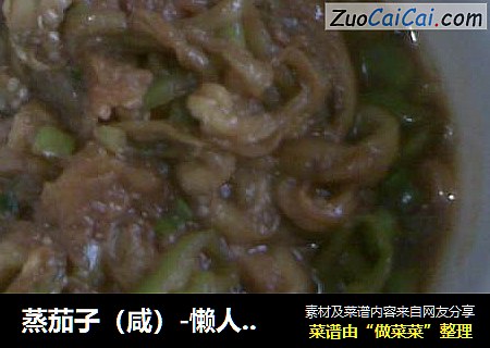 蒸茄子（咸）-懒人也要吃好