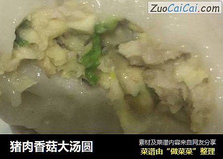 猪肉香菇大汤圆
