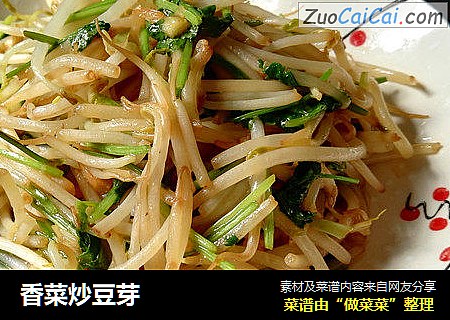 香菜炒豆芽