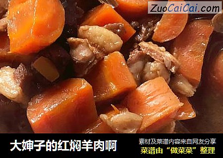 大婶子的红焖羊肉啊