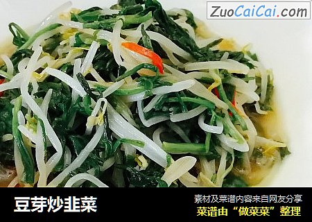 豆芽炒韭菜