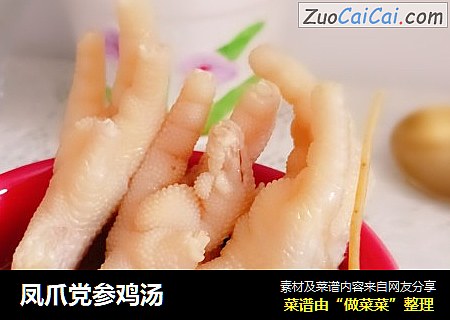 凤爪党参鸡汤