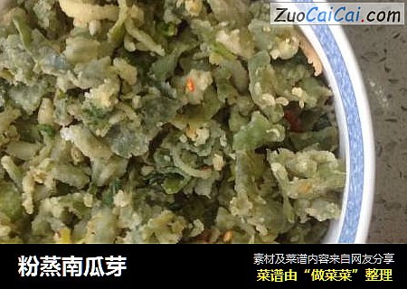 粉蒸南瓜芽