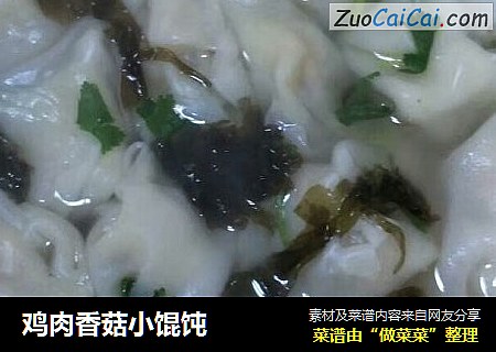 鸡肉香菇小馄饨