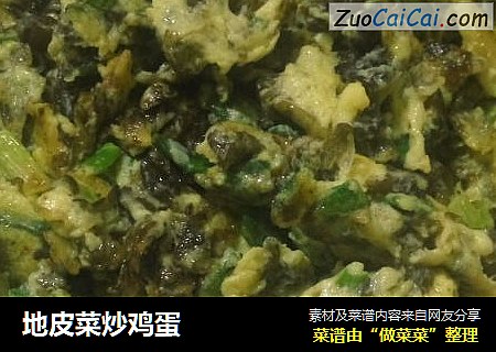 地皮菜炒鸡蛋