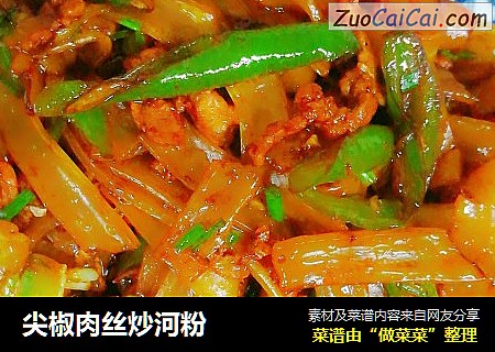 尖椒肉丝炒河粉