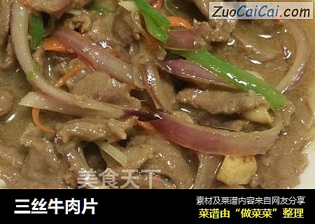 三丝牛肉片