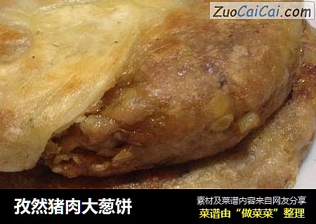 孜然猪肉大葱饼