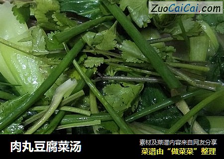 肉丸豆腐菜汤