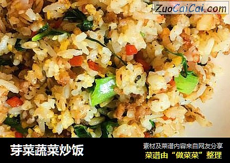 芽菜蔬菜炒饭