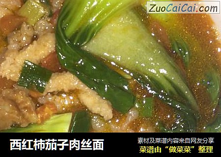 西红柿茄子肉丝面