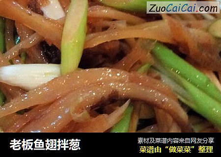 老板鱼翅拌葱