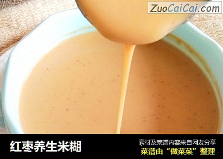 红枣养生米糊