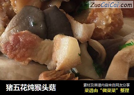 猪五花炖猴头菇