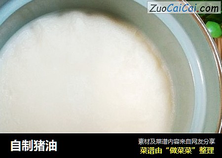 自制猪油