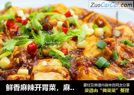 鲜香麻辣开胃菜，麻婆豆腐