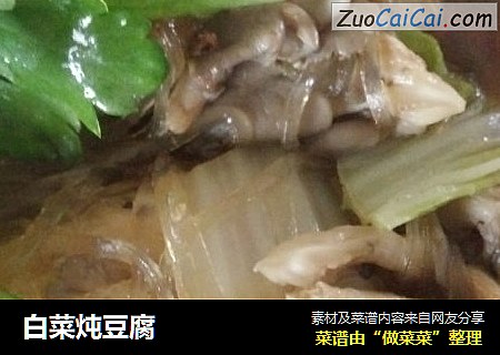 白菜炖豆腐