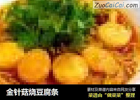 金针菇烧豆腐条