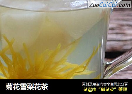 菊花雪梨花茶
