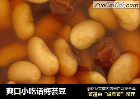 爽口小吃话梅芸豆