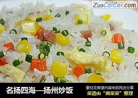 名扬四海—扬州炒饭