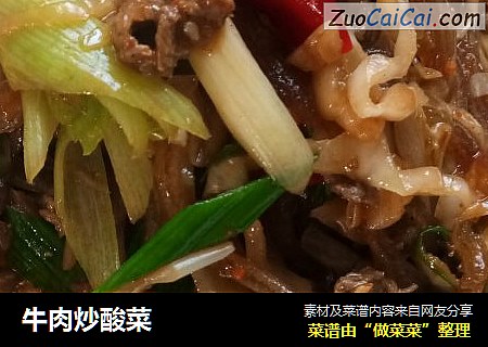 牛肉炒酸菜
