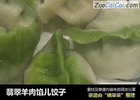 翡翠羊肉馅儿饺子