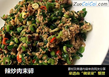 辣炒肉末碎