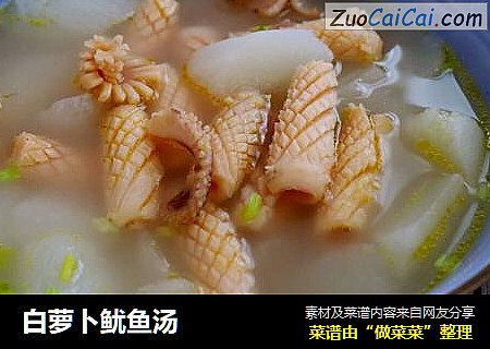 白萝卜鱿鱼汤