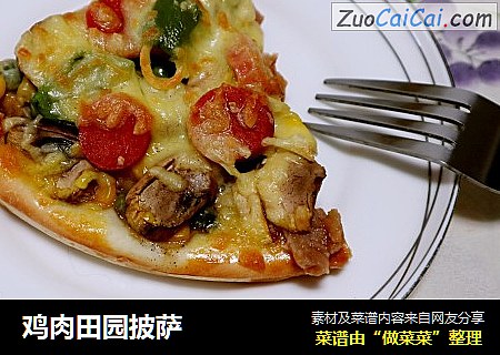 鸡肉田园披萨