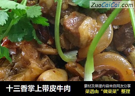 十三香掌上带皮牛肉