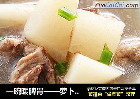 一碗暖脾胃——萝卜马蹄羊肉汤