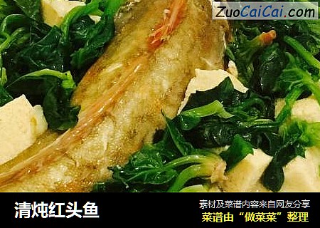 清炖红头鱼