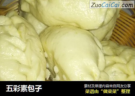 五彩素包子