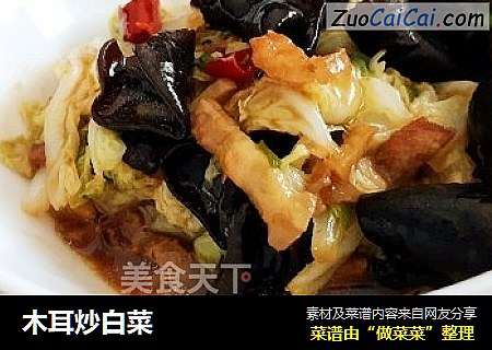 木耳炒白菜