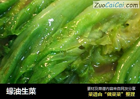 蠔油生菜