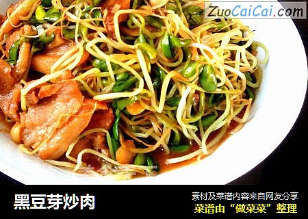黑豆芽炒肉