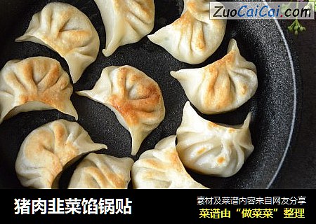 猪肉韭菜馅锅贴