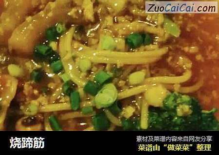烧蹄筋