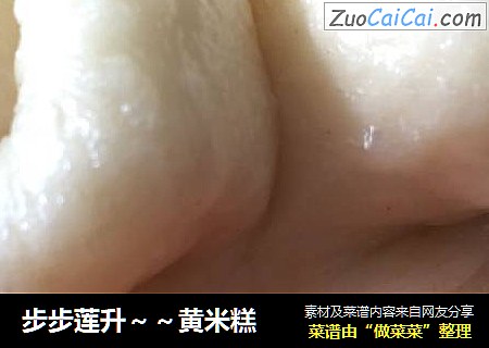 步步莲升～～黄米糕