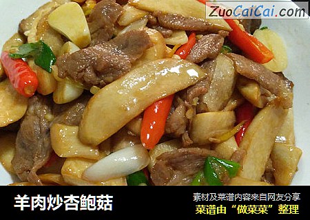羊肉炒杏鲍菇