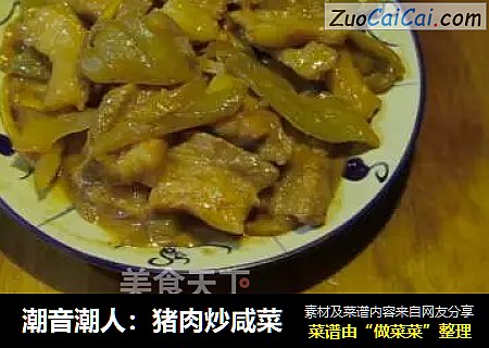 潮音潮人：猪肉炒咸菜