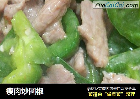 瘦肉炒圆椒