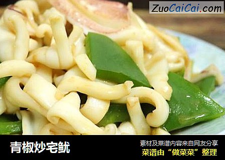 青椒炒宅鱿