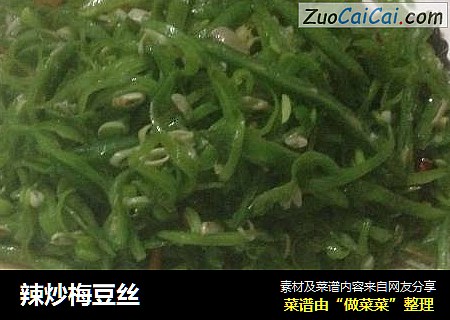 辣炒梅豆丝