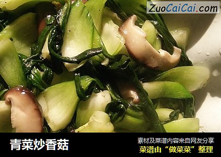 青菜炒香菇