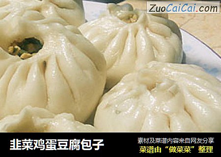 韭菜鸡蛋豆腐包子